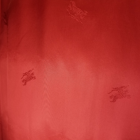 Vintage Burberry Red Wool/Alpaca Pea Coat. Size: Large. - Picture 10 of 10